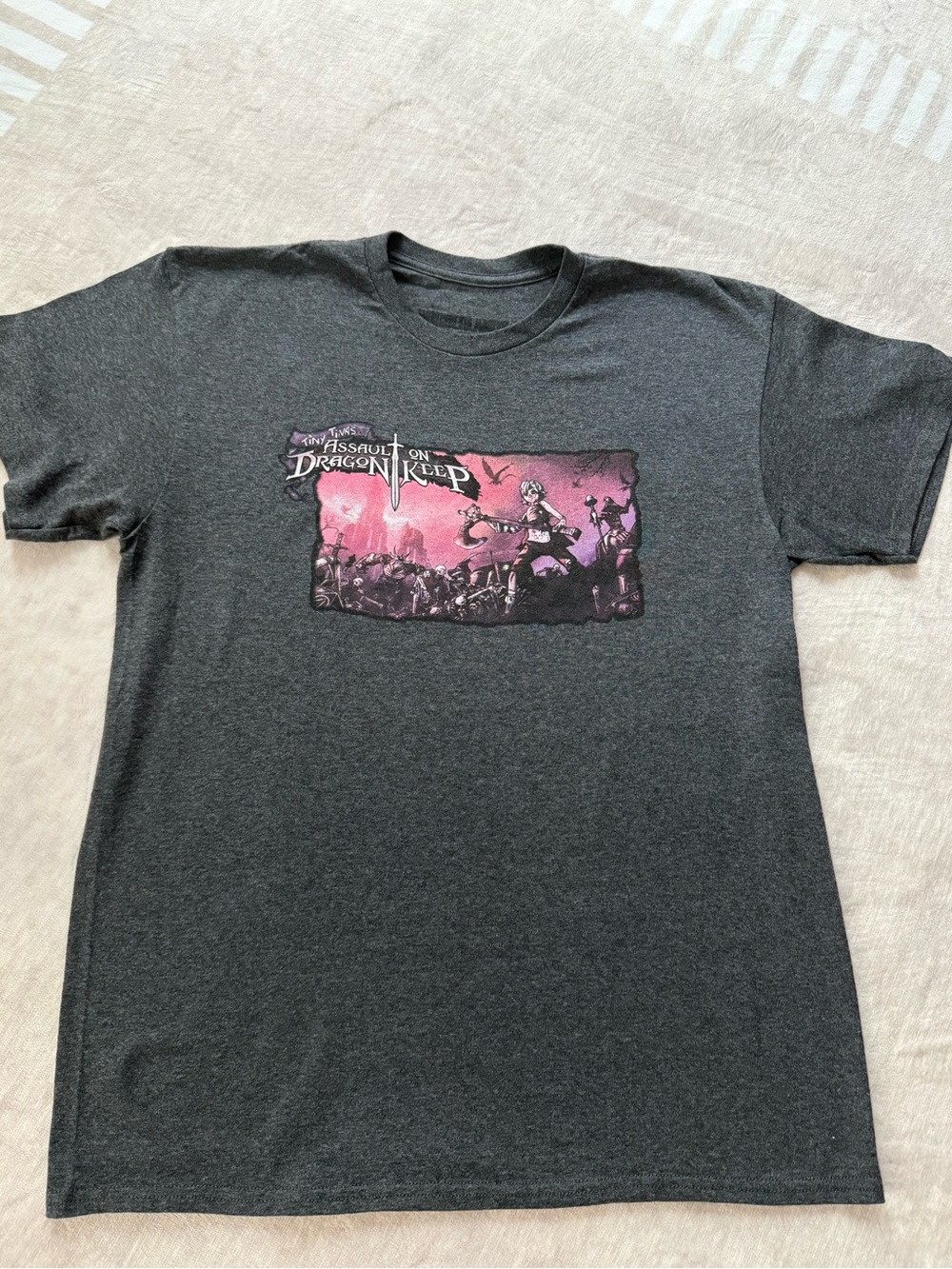Assault on Dragon Keep Graphic Tee - Charcoal